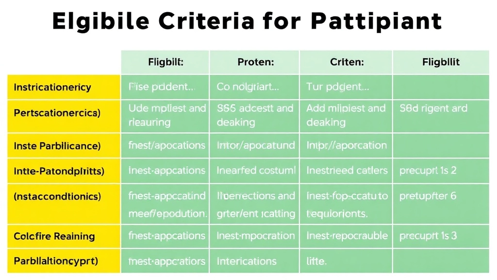 Eligibility Criteria for Participants