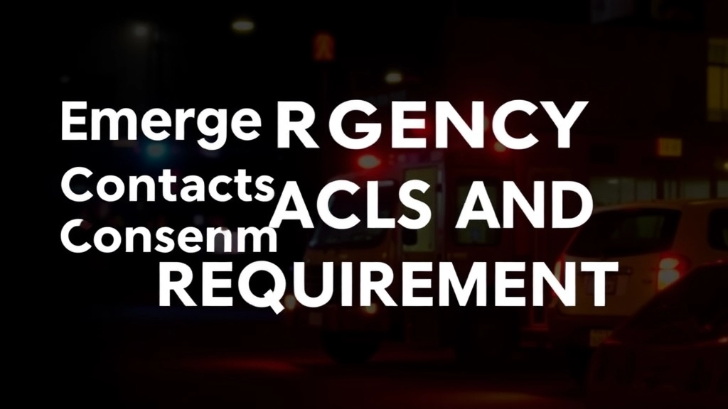 Emergency Contacts and Consent Requirements