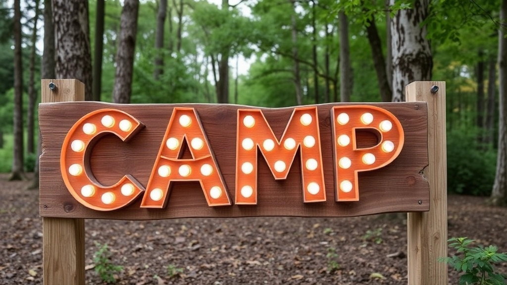 Engaging Signage for Camp Activities