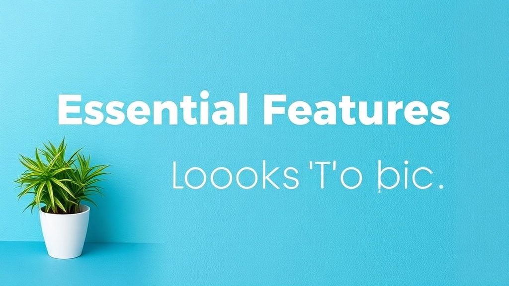 Essential Features to Look For