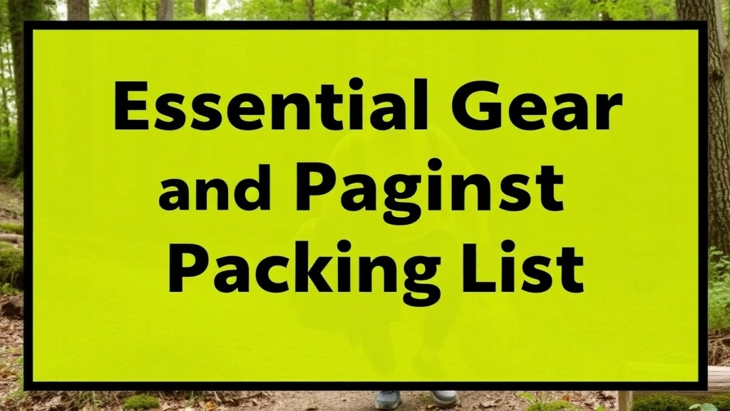 Essential Gear and Packing List