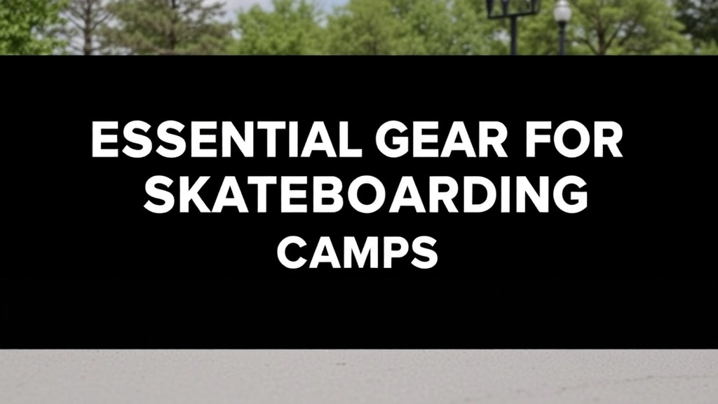 Essential Gear for Skateboarding Camps