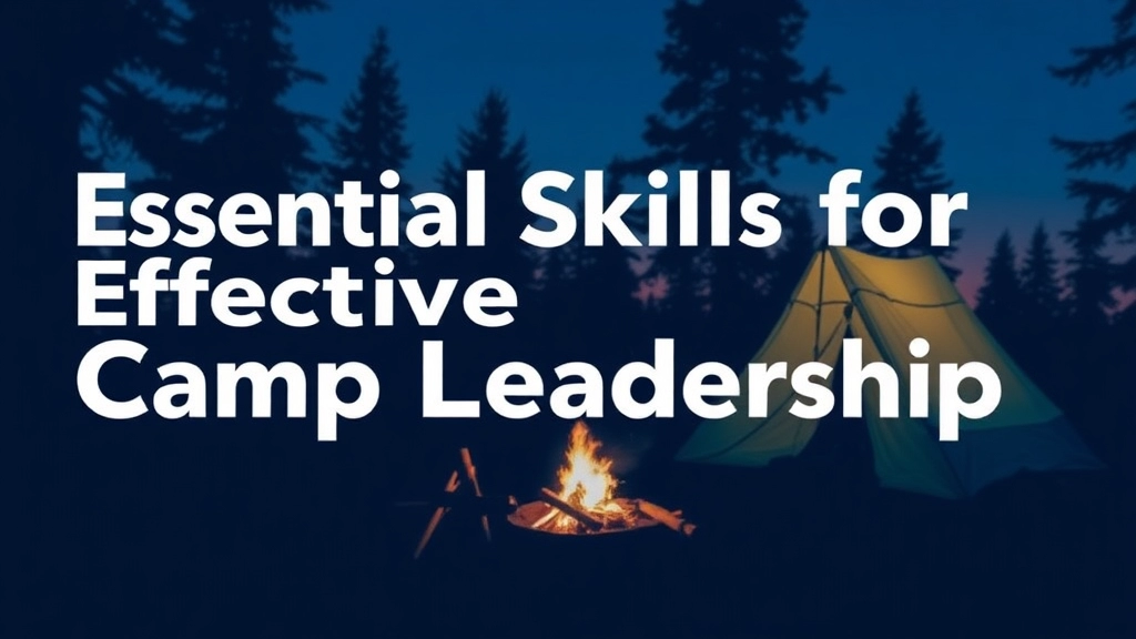 Essential Skills for Effective Camp Leadership