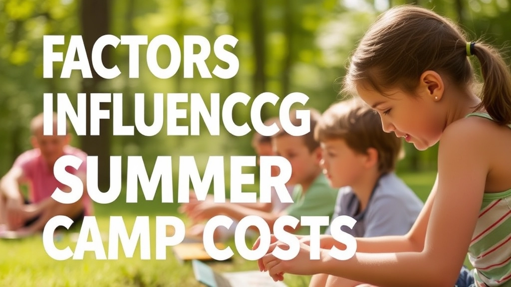 Factors Influencing Summer Camp Costs