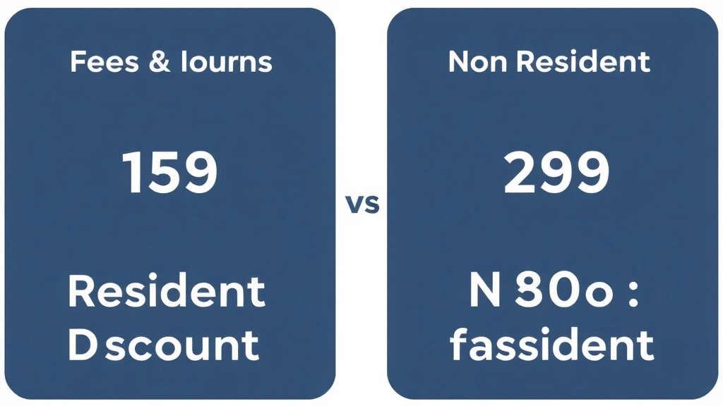 Fees and Discounts for Residents vs. Non-Residents