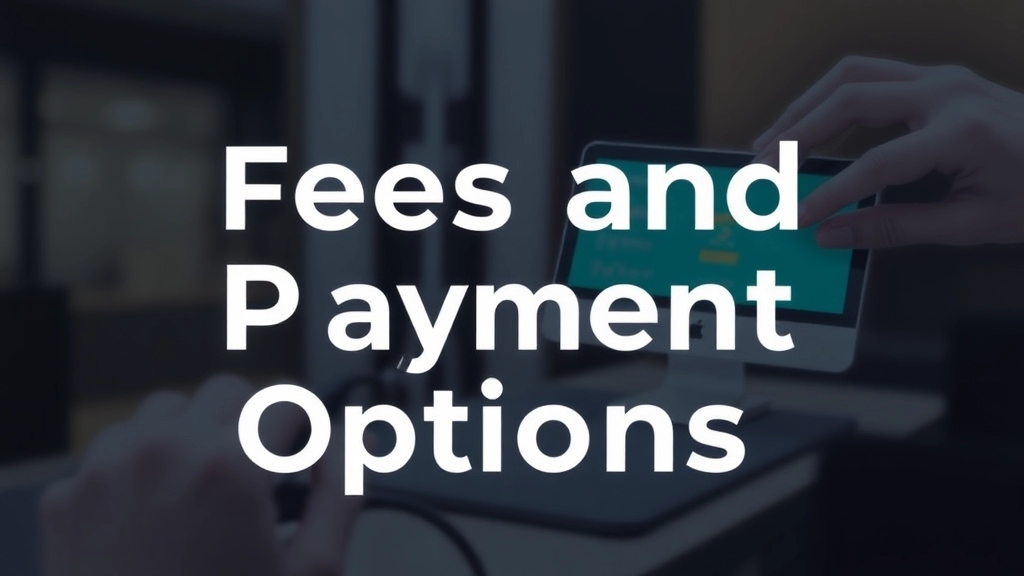 Fees and Payment Options