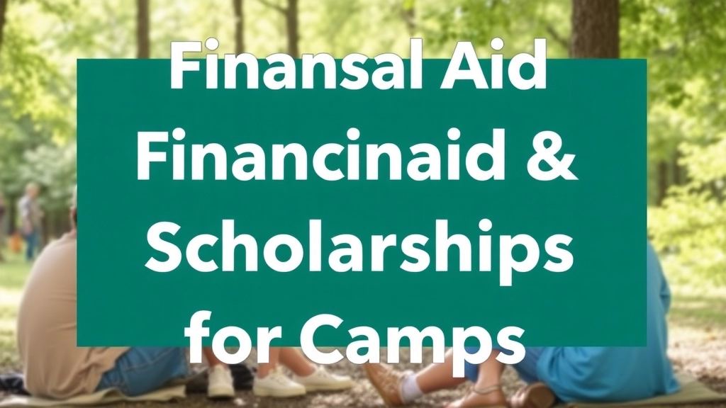 Financial Aid and Scholarships for Camps