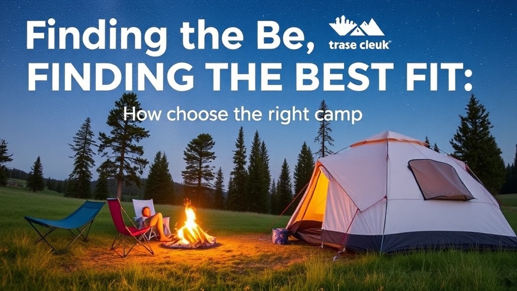 Finding the Best Fit: How to Choose the Right Camp