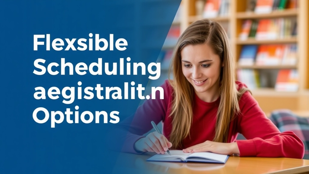 Flexible Scheduling and Registration Options