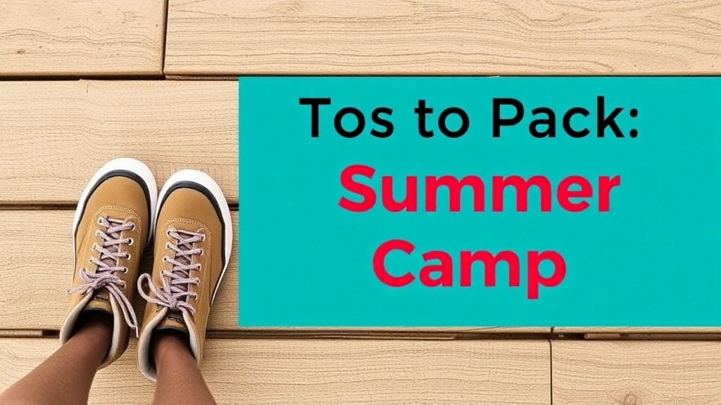 Footwear to Pack for Summer Camp