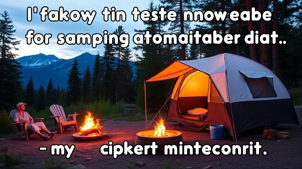 Funny and Witty Summer Camping Captions