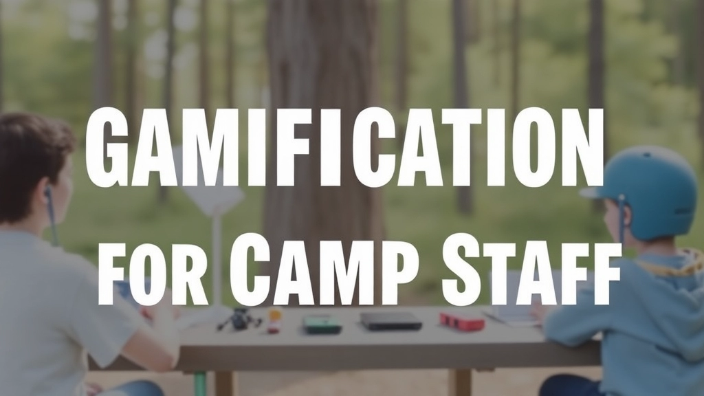 Gamification as a Motivation Tool for Camp Staff