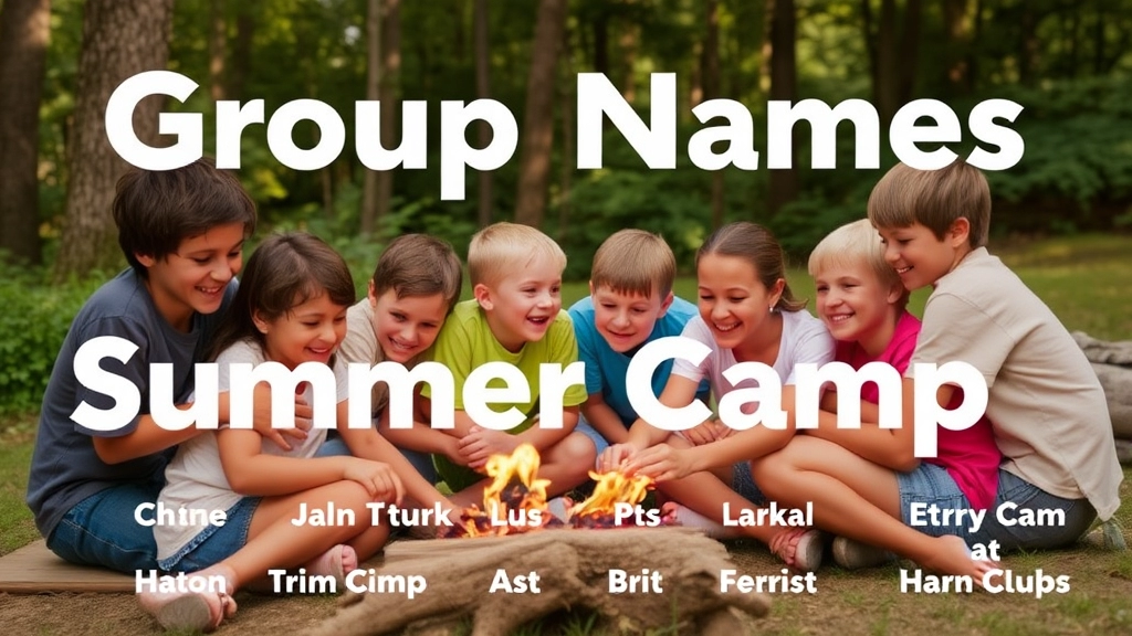 Creative Group Names for Summer Camp