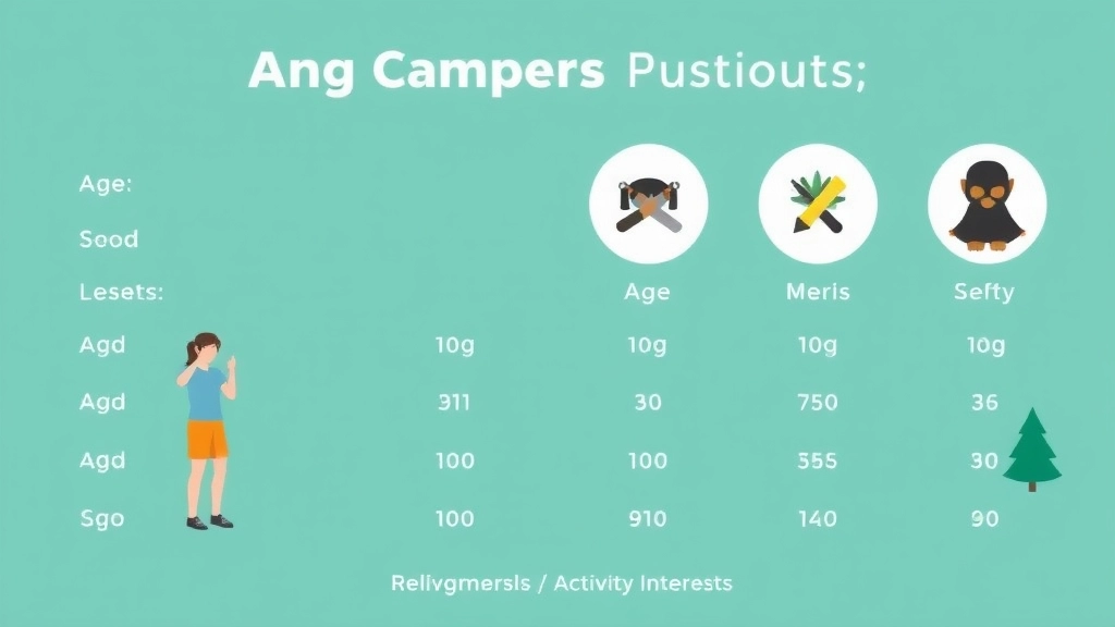 Grouping Campers by Age and Activity Interests