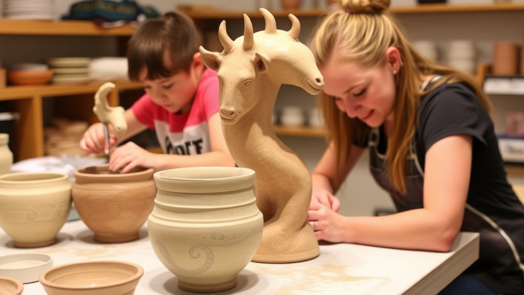 Hands-On Experiences: Pottery, Sculpture, and Digital Art