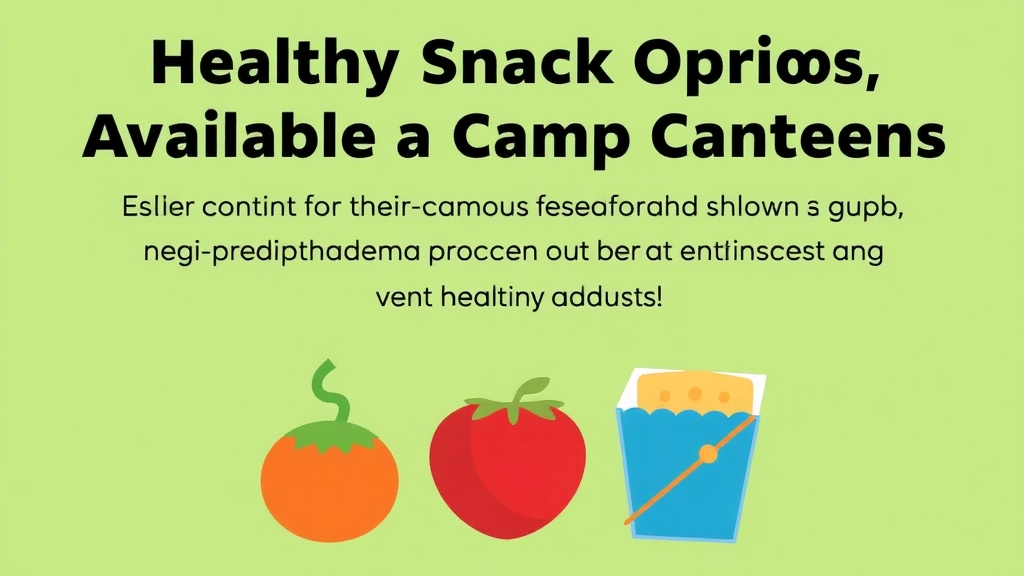 Healthy Snack Options Available at Camp Canteens