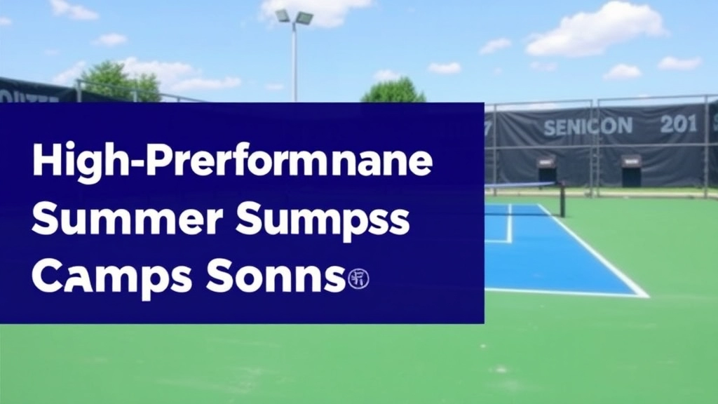 High-Performance Summer Tennis Camps for Advanced Players