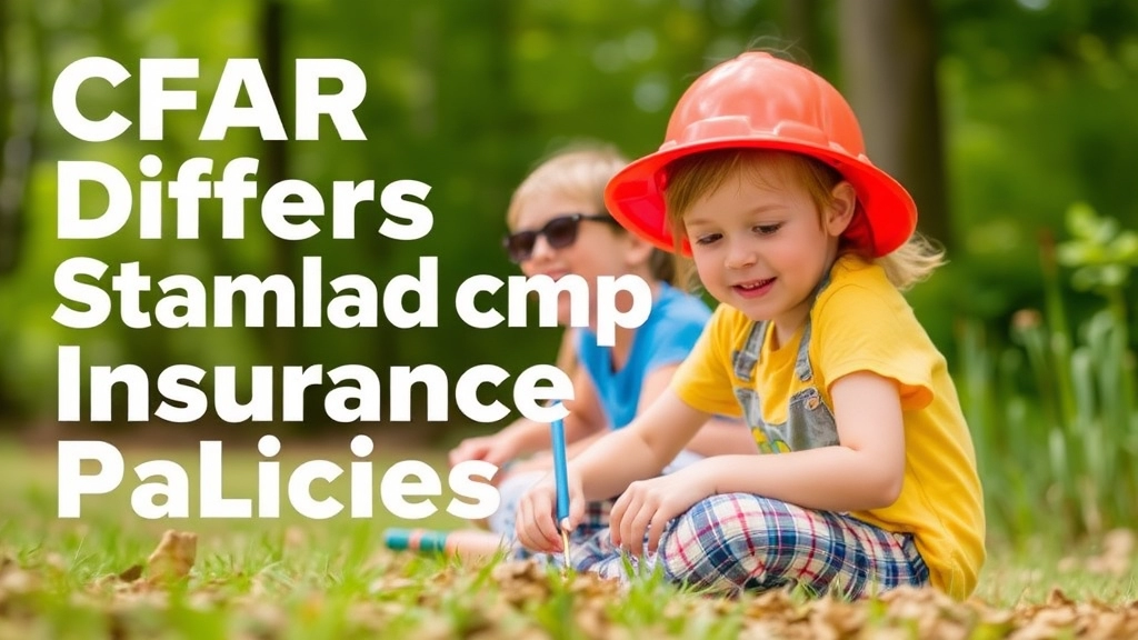 How CFAR Differs From Standard Summer Camp Insurance Policies