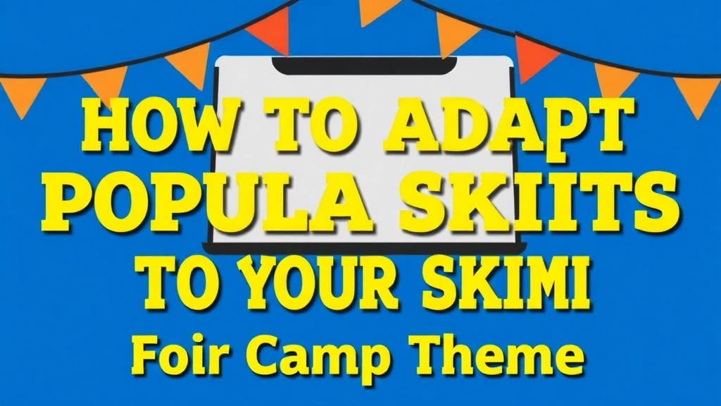 How to Adapt Popular Skits to Fit Your Camp Theme