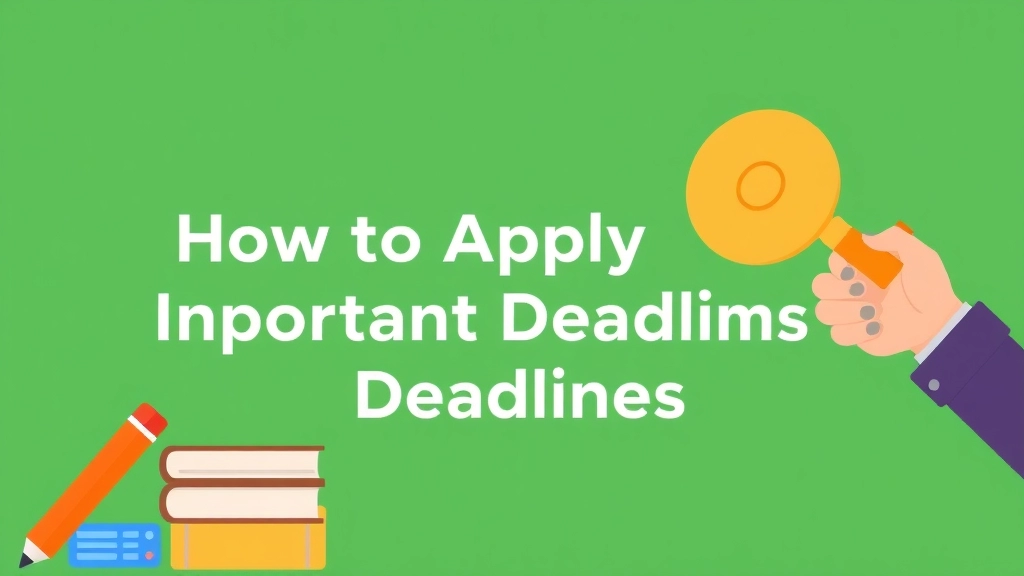 How to Apply and Important Deadlines