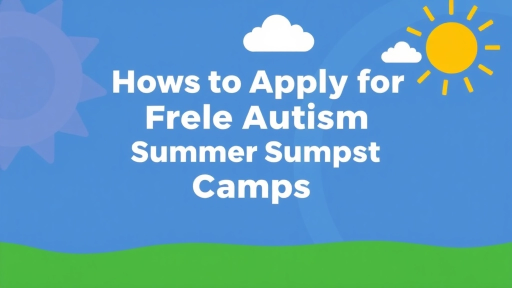 How to Apply for Free Autism Summer Camps