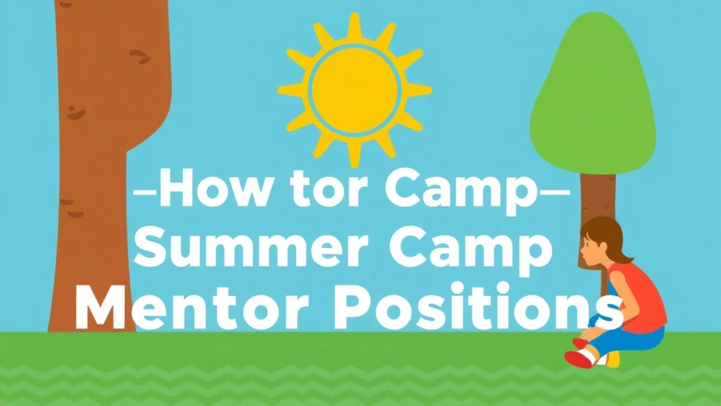 How to Apply for Summer Camp Mentor Positions