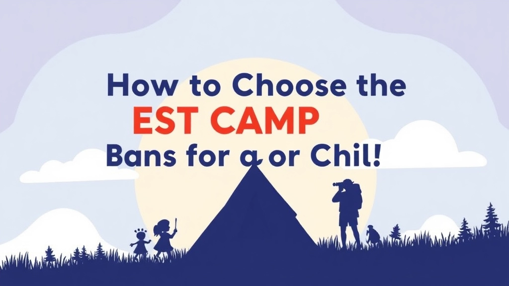 How to Choose the Best Camp for Your Child