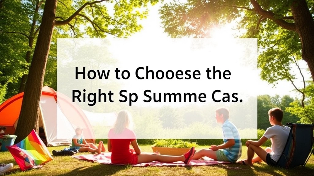 How to Choose the Right Adult Summer Camp