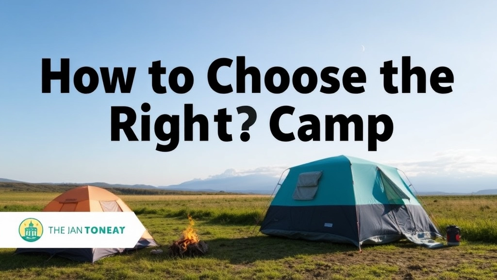 How to Choose the Right Camp