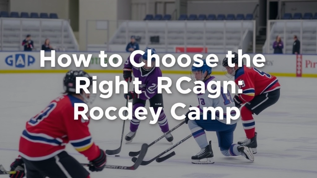 How to Choose the Right Ice Hockey Camp