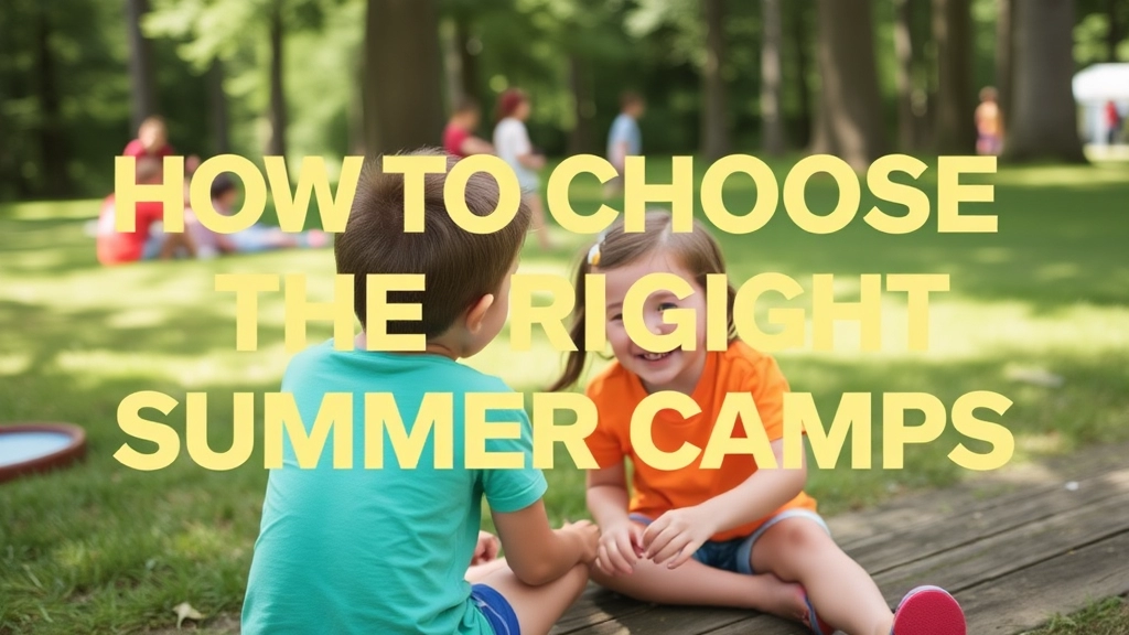 How to Choose the Right Summer Camp