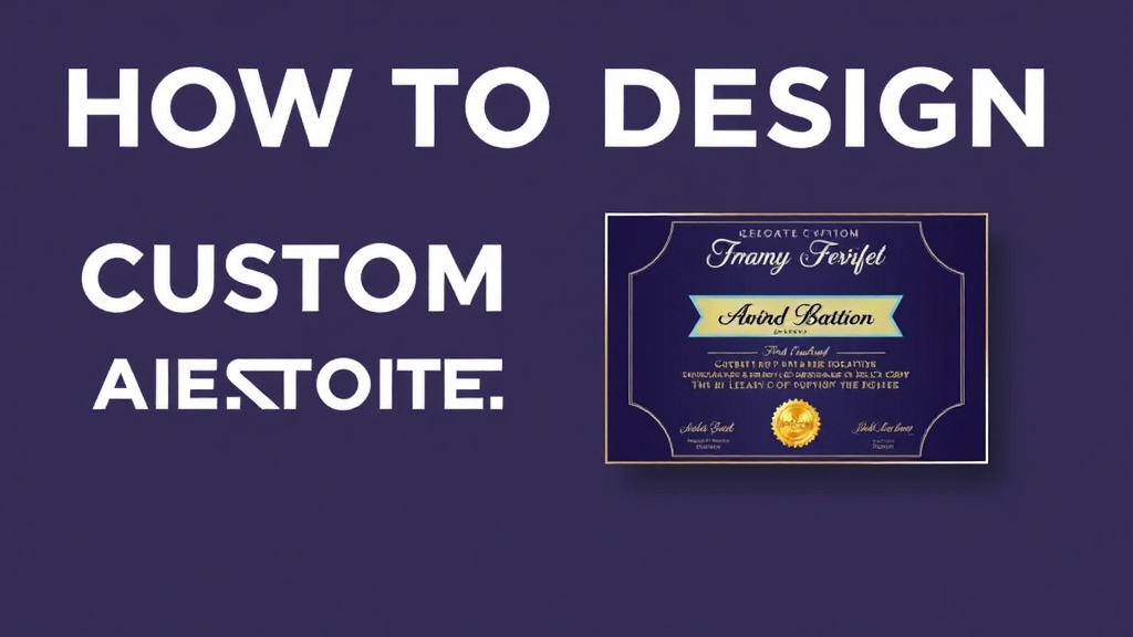 How to Design Custom Award Certificates