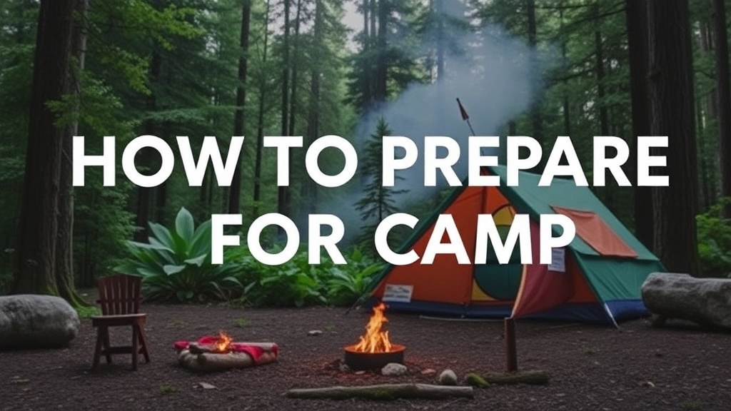 How to Prepare for Camp