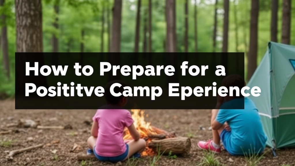 How to Prepare for a Positive Camp Experience