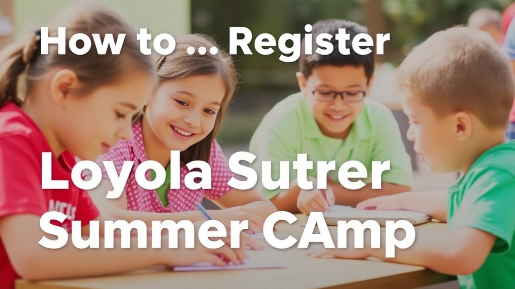 How to Register for Loyola Summer Camps