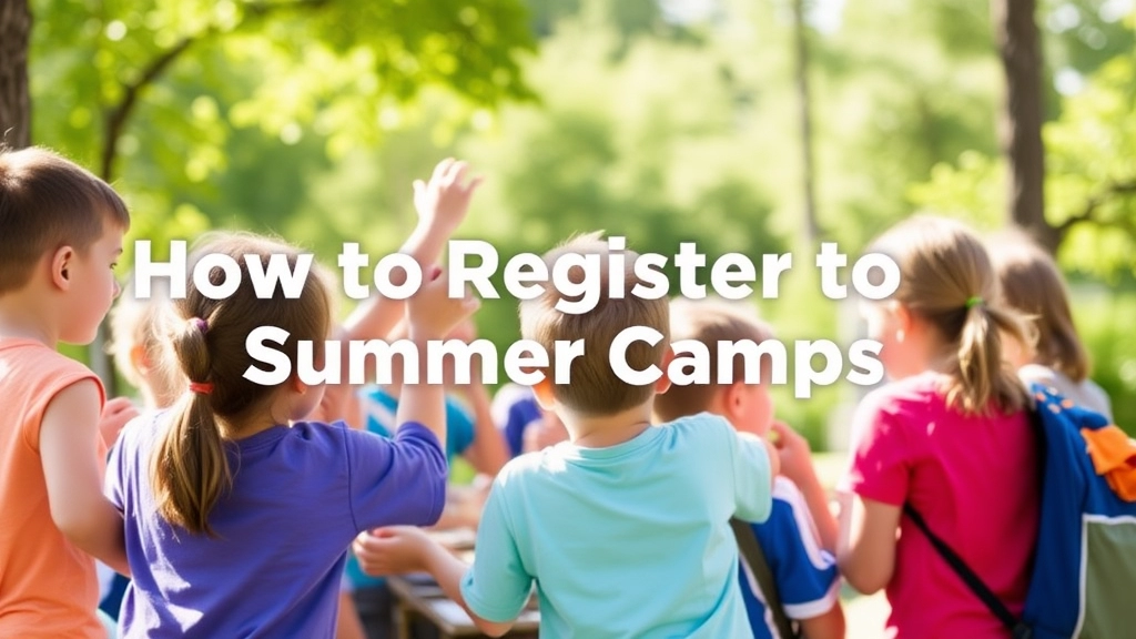 How to Register for Summer Camps