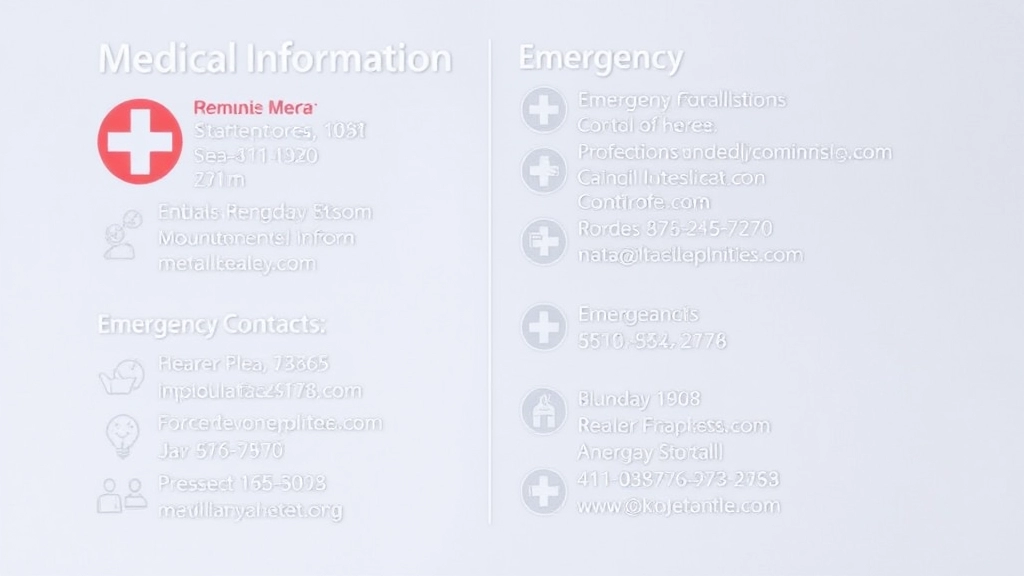 Including Medical Information and Emergency Contacts