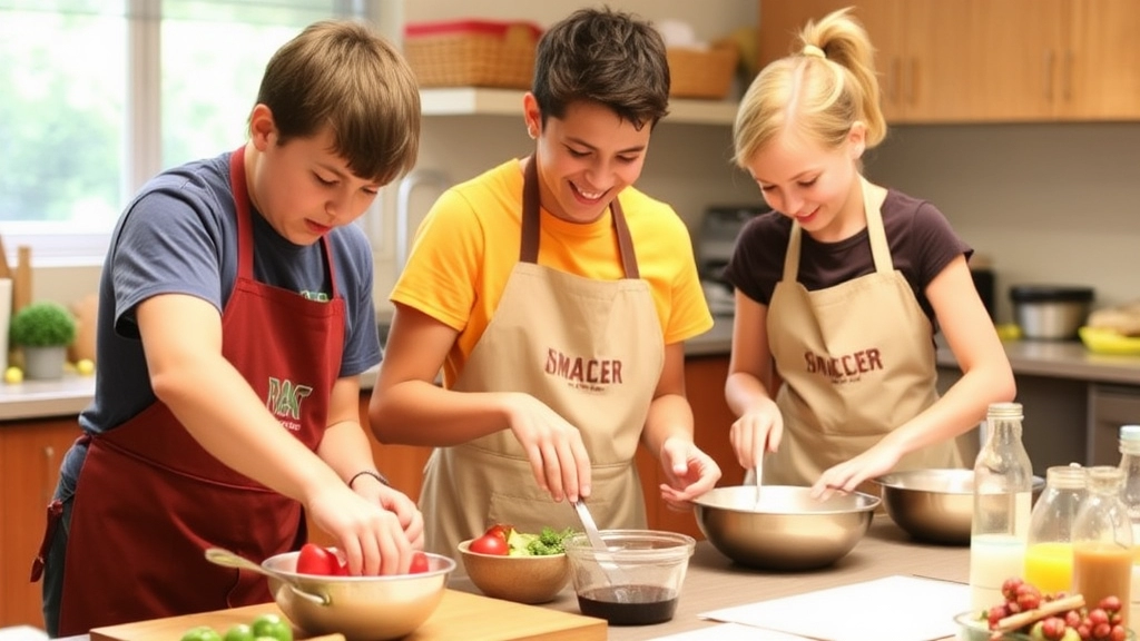 Key Culinary Skills Taught at Summer Cooking Camps