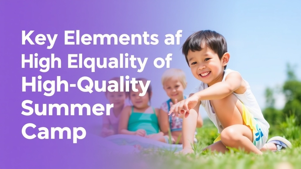 Key Elements of a High-Quality Summer Camp Image