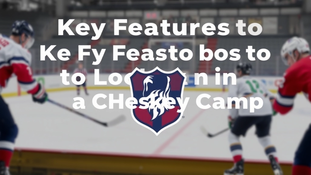 Key Features to Look for in a Hockey Camp