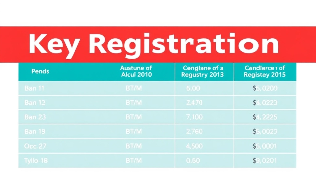 Key Registration Dates and Fees