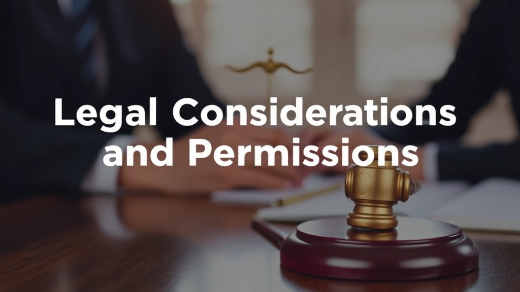 Legal Considerations and Permissions