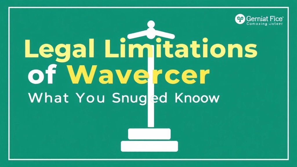 Legal Limitations of Waivers: What You Should Know