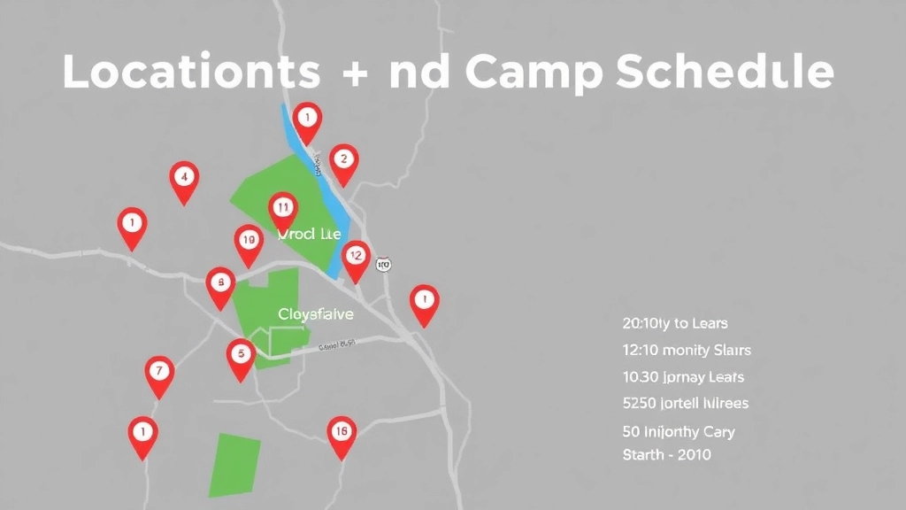 Locations and Camp Schedules