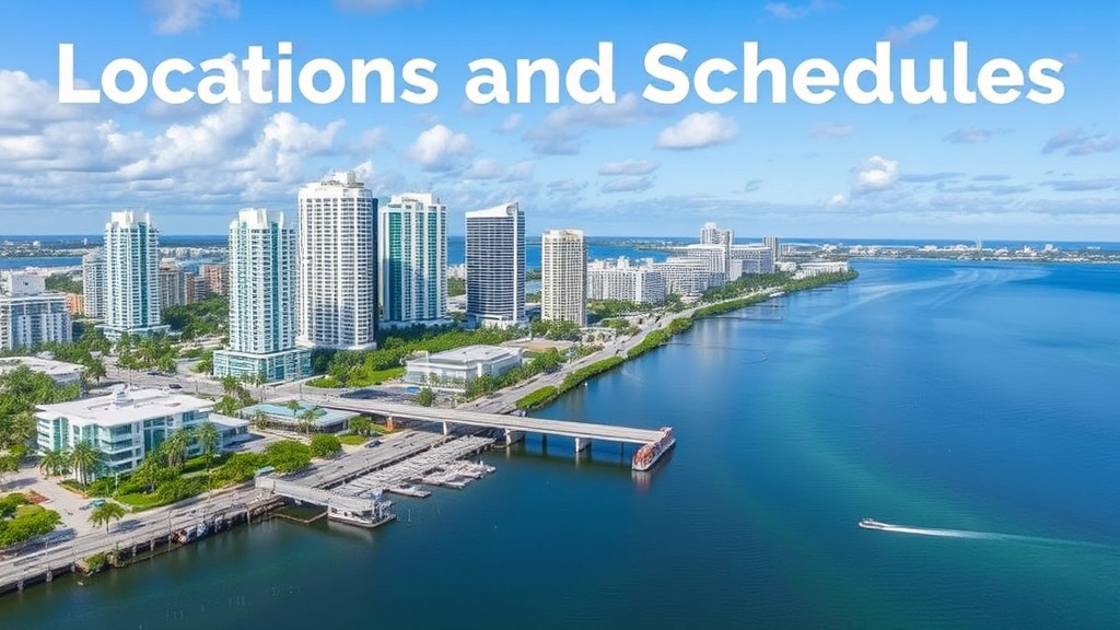 Locations and Schedules: Fort Lauderdale, Hollywood, North Miami