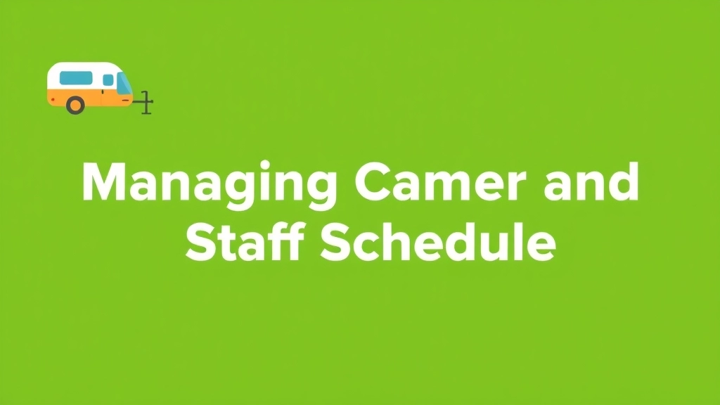 Managing Camper and Staff Schedules