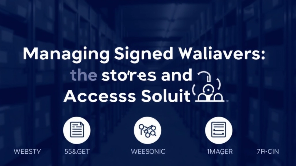 Managing Signed Waivers: Storage and Access Solutions