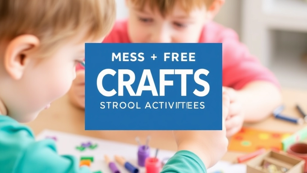 Mess-Free Crafts for Indoor Activities