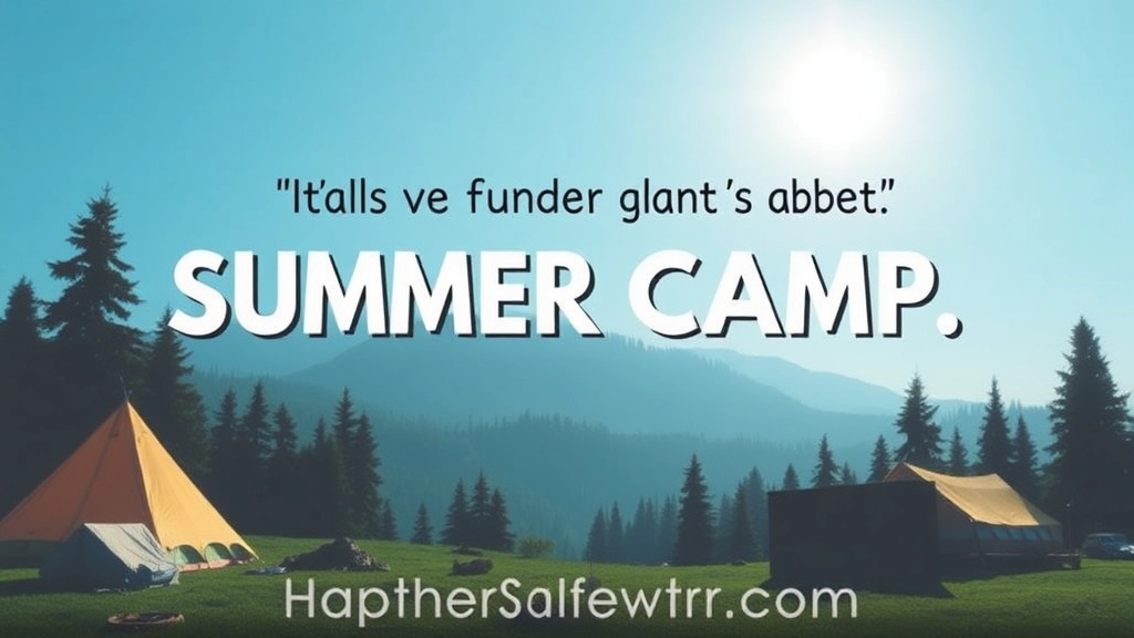 Motivational Summer Camp Quotes