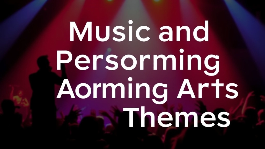 Music and Performing Arts Themes